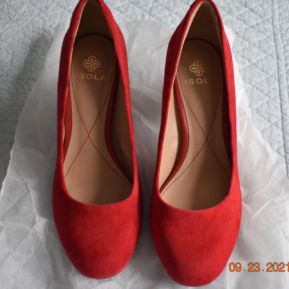 Red Suede Heels